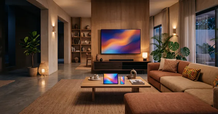 IPTV setup on a compatible smart TV